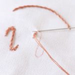 アウトラインステッチをしてみよう！【刺繍縫い方基本】 | 熊手ステッチ kumade-stitch