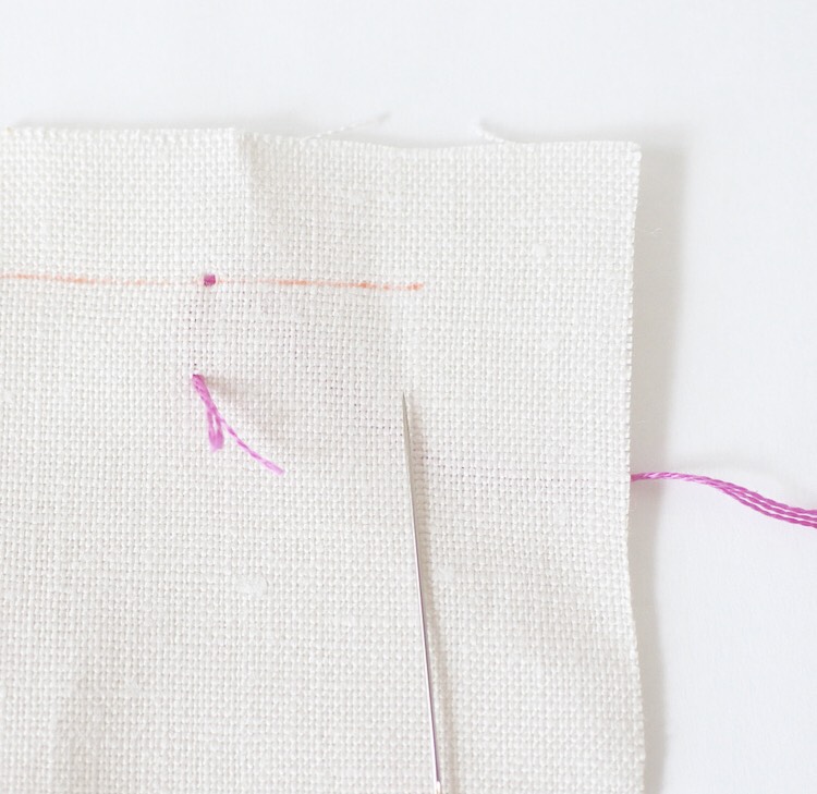 初心者 バックステッチをしてみよう 刺繍の縫い方 基本 刺繍マニア